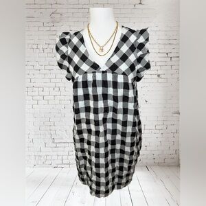 Black and White Checkered Dress